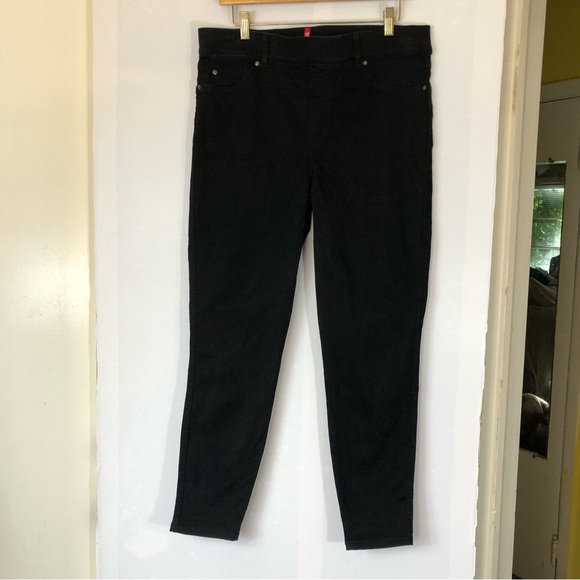SPANX by Sara Blakely Ankle Skinny Jeans, Clean Black - Picture 7 of 16